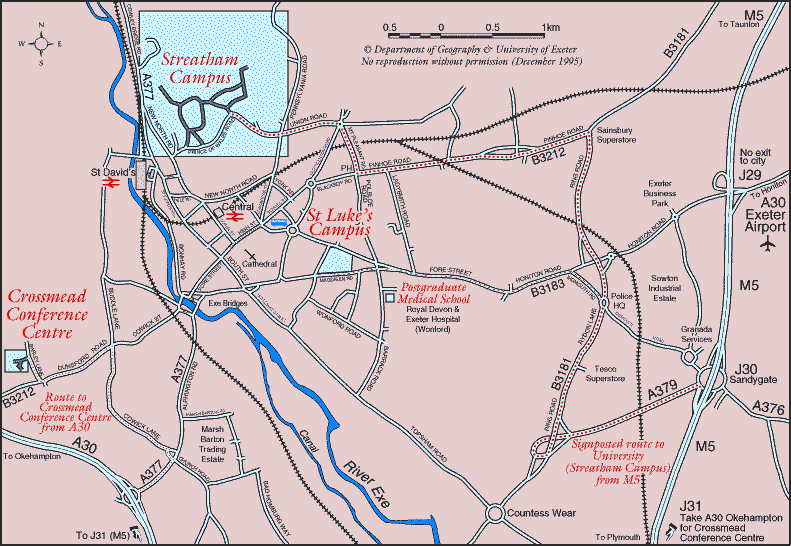 [City of Exeter map]